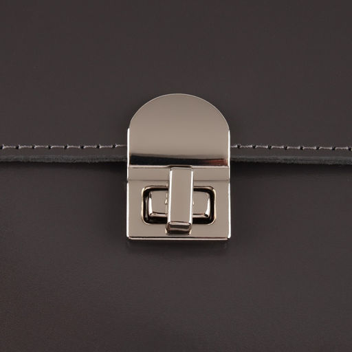 Застёжка для сумки, 2.3×3.5 см, цвет серебряный