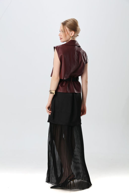 Жилет NIKVA н1019-2 бордо  фото 3