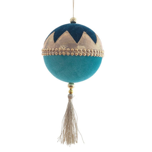 Украшение новогоднее "Шар", L10 W10 H21 см, 4в.