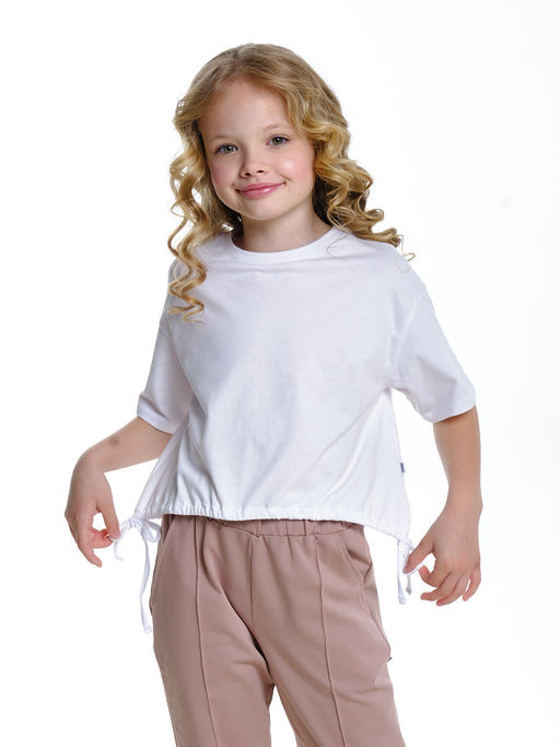 Футболка для девочки UD 7519 белый - Mini maxi фото 10