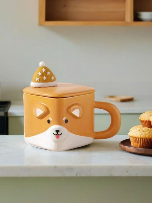 Кружка Cubic animal, corgi, orange (350 ml)