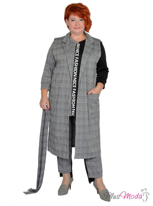 Жакет-дубленка Модель №1385 размеры 44-84 - Plusmoda фото 23