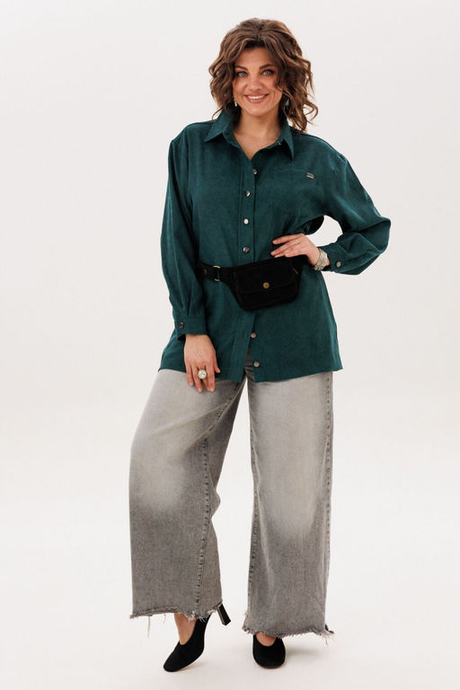 Рубашка ANELLI 1819 киви  фото 6