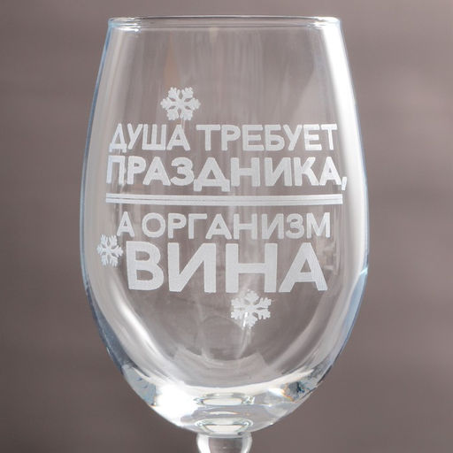 Бокал для вина Душа требует праздника, 360 мл - Дорого внимание фото 2