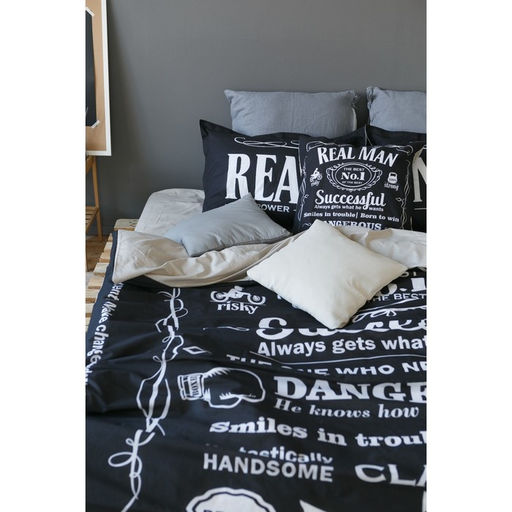 Постельное бельё евро Этель Real Man, ранфорс