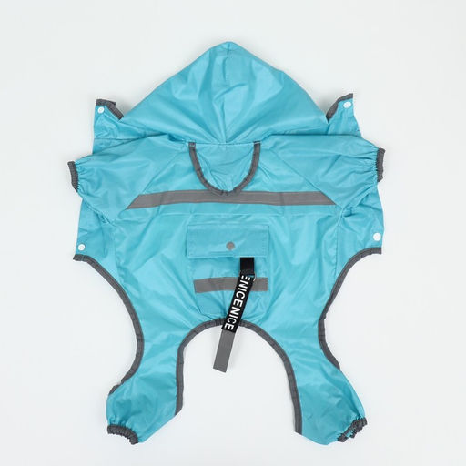 Комбинезон для собак, демисезонный с козырьком, размер 2ХL (ДС 45, Ог 62, ОШ 47 см), голубой 93812 - Simaland фото 26