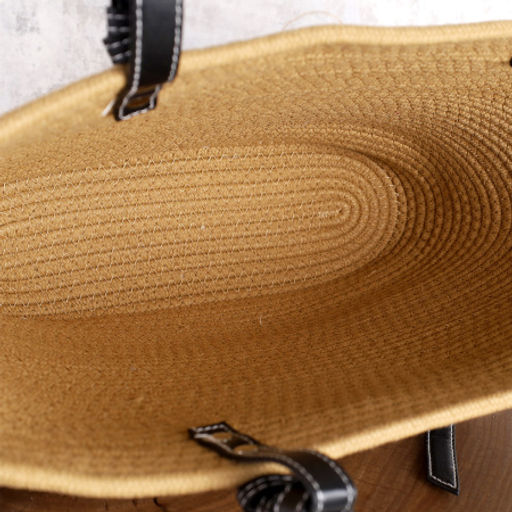 Сумка плетеная 45x29x16x26 / DW-08 /уп 1/коричневая - Галеонтрейд фото 3