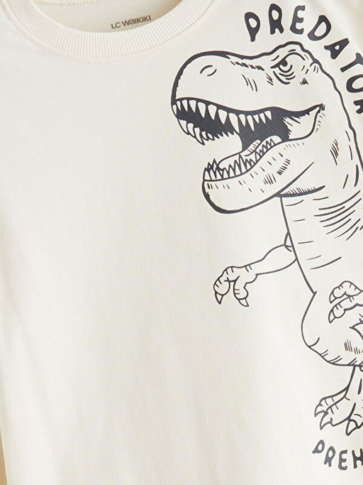 Dinozor Bask?l? Erkek Bebek Ti??rt