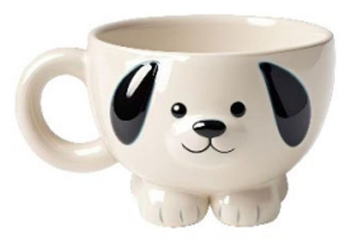 Кружка керамическая Puppy ears, white