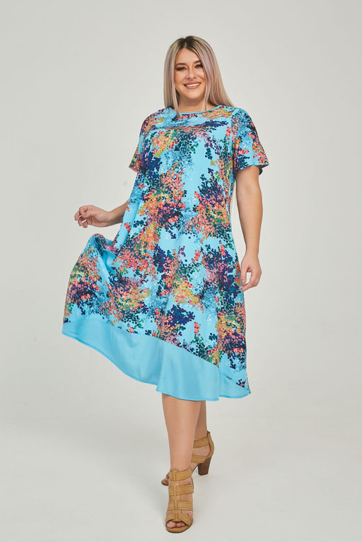 Платье Luxury Moda 1285 голубой