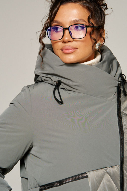 Пальто Beautiful Free 8023 серый