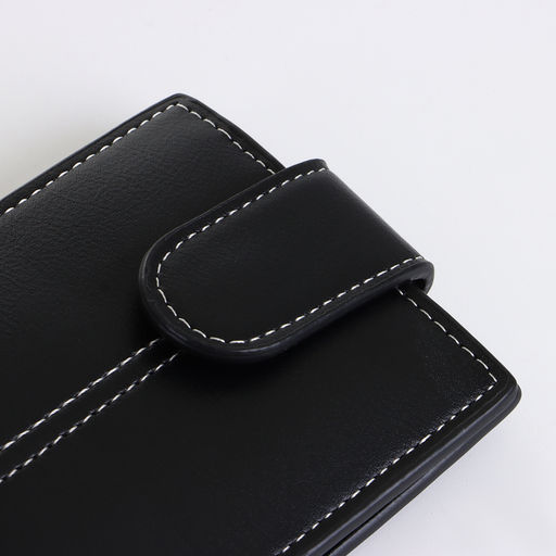 Портмоне мужское на кнопке, чёрное