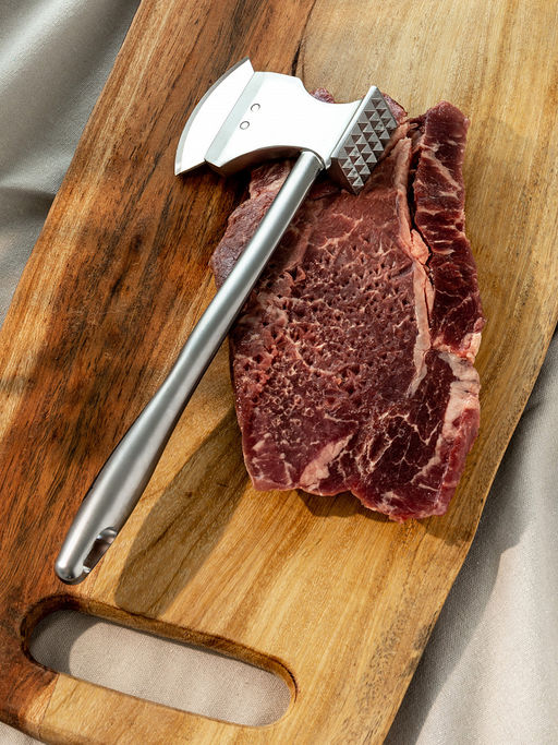 Молоток для мяса 26x9,5x2,6 черный цинковый сплав, ТПР - Denastia фото 7