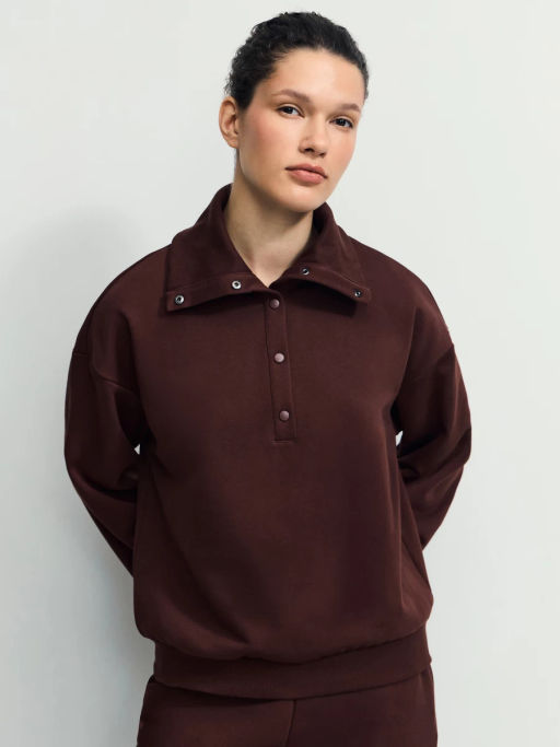 Толстовка с воротником прямого кроя / Zarina фото 3