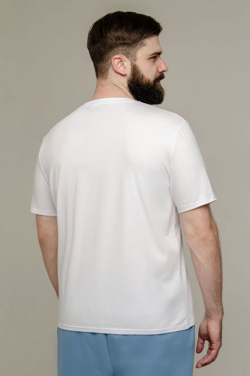 Арт. 67111 Футболка мужская 50-58 (5 шт) Цвет:белый