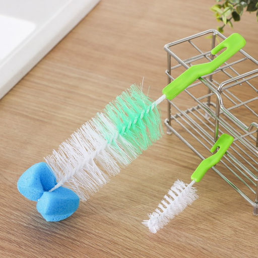 Ёршик для посуды Доляна, 2 шт.: 25×6 см, 12×2 см, МИКС