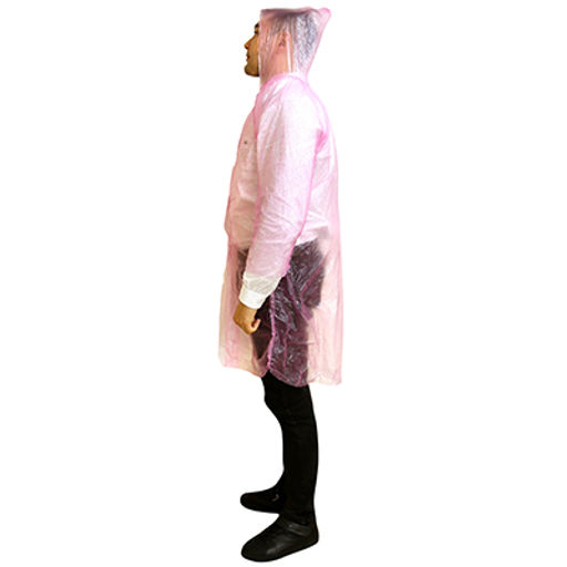 Дождевик-плащ 57х105см, на кнопках, ПВХ, цвета микс (Китай)