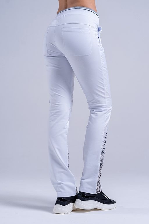 .Брюки М-406 Леопард белые - А+б коллекция фото 9