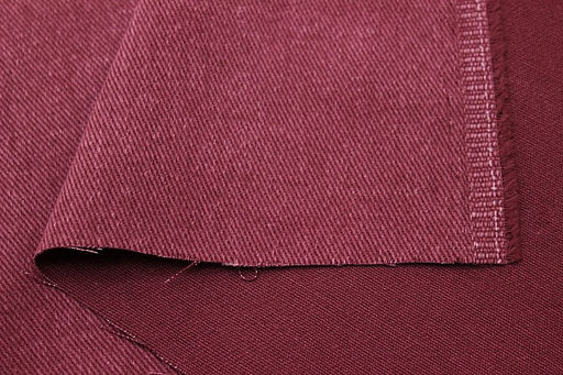 Джинс с ворсом цв.Винтажный бордово-малиновый, ш.1.5м, хлопок-100%, 330гр/м.кв - Купава фото 2