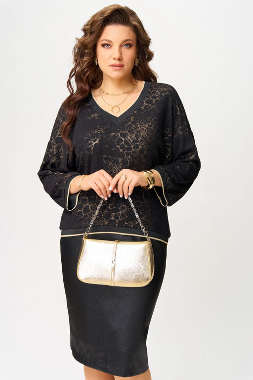 Костюм FITA 3151 черно-золотистый