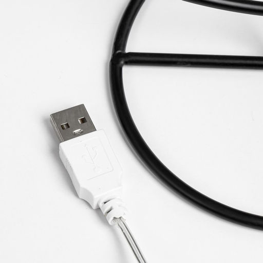 Фигурка световая RISALUX «Луна», LED-ночник, USB, чёрный, 24×10×29 см