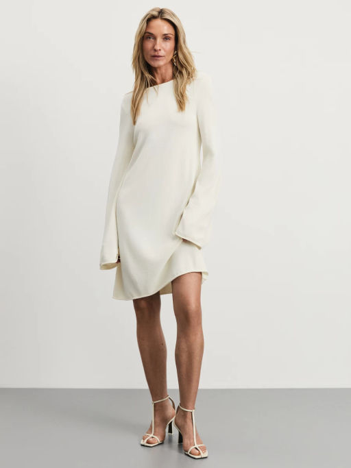 Вязаное мини платье из вискозы с открытой спиной / Zarina  фото 2