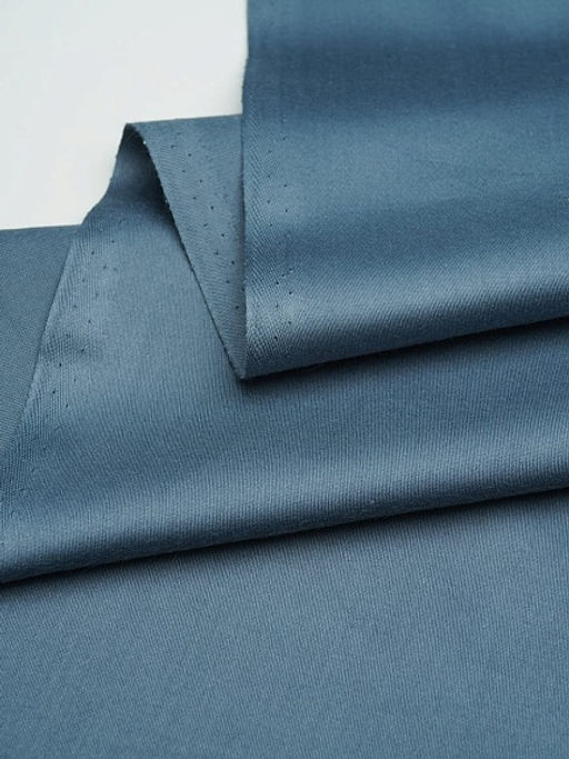 Сатин цв.Лазурно-серый, ш.2.2м, хлопок-100%, 120гр/м.кв - Купава фото 3