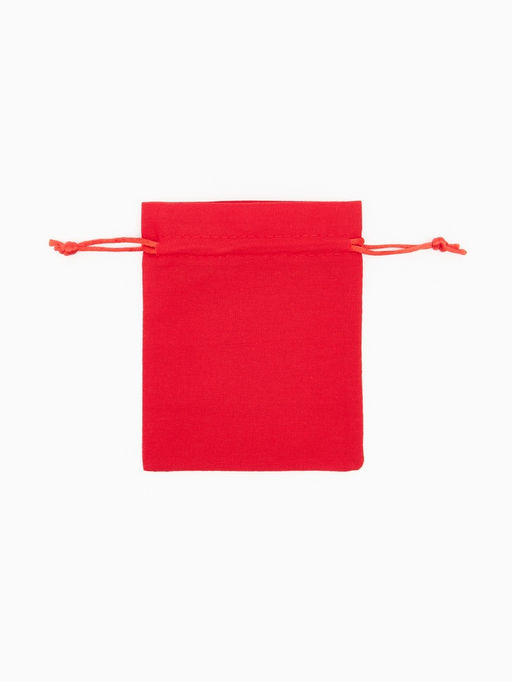 Цена за 50 шт. Мешочек подарочный Хлопок, 10?12 см, красный - Simaland фото 3