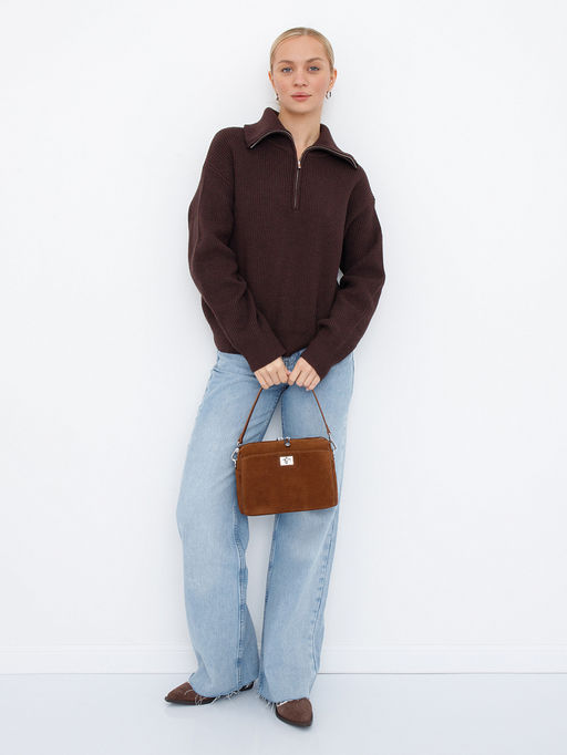 Сумка 6169Q brown Polina&Eiterou