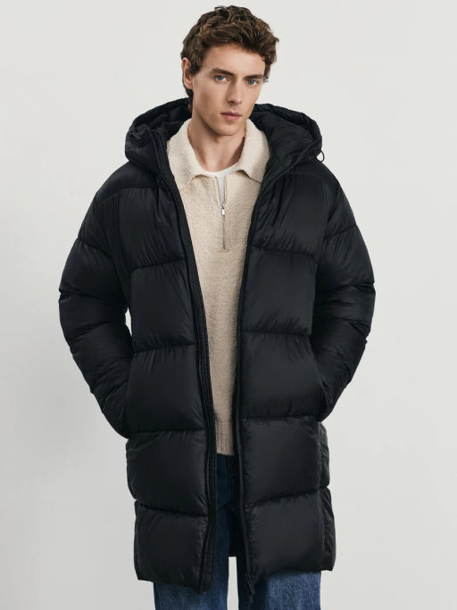 Длинный пуховик с водоотталкивающим эффектом / Zarina