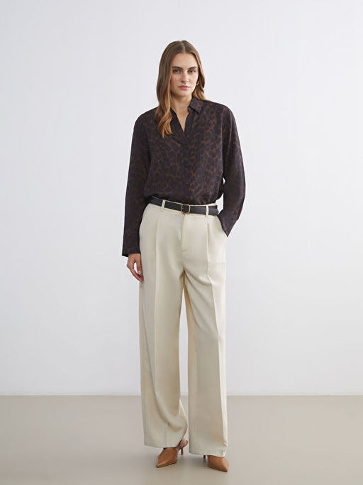 Leopar Desenli Kad?n G?mlek