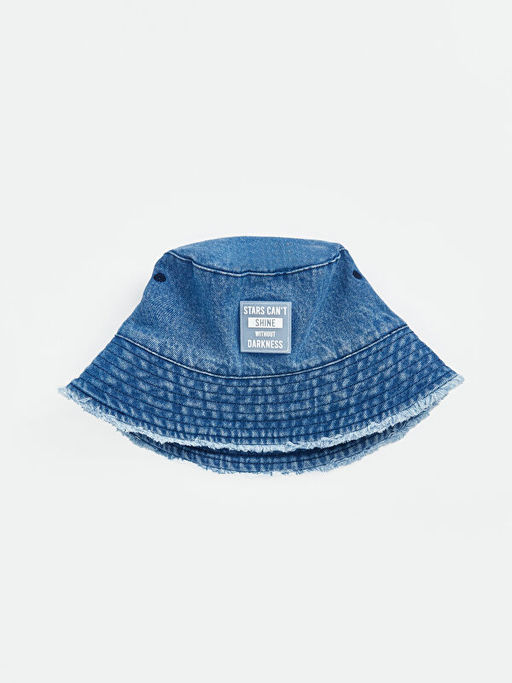 K?z ?ocuk Denim Bucket ?apka