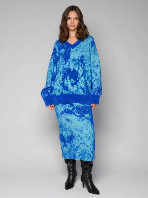 Джемпер женский 12411-53030 l.blue/blue - Eleganzza фото 3