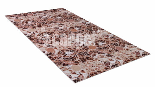 Коврик вырезной icarpet PRINT антискользящий (109) "Соты Флора" 120х200 коричневый S
