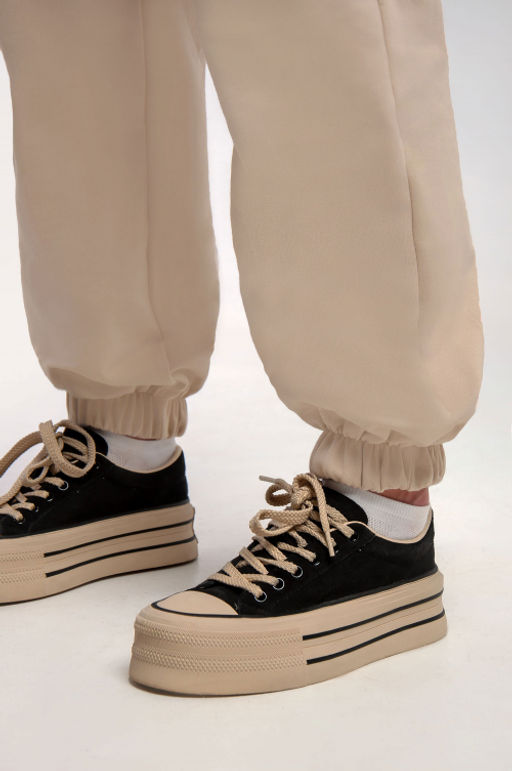 Арт. 7586 Брюки женские 42-50 (5 шт) Цвет:бежевый - Калинка фото 6