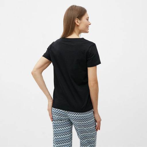 Футболка женская новогодняя «Ёлка», цвет чёрный, размер 46