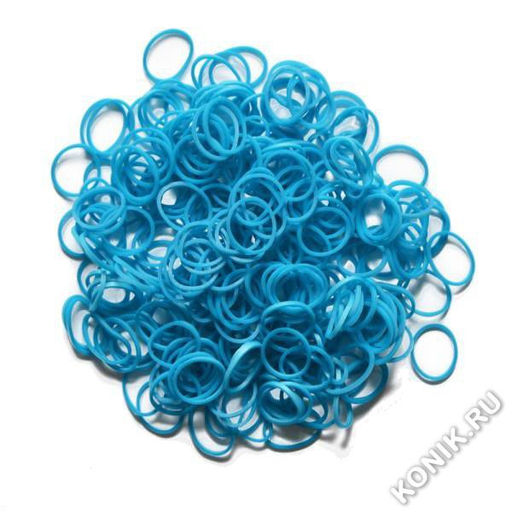Резиночки для плетения браслетов Rainbow Loom Голубой металлик