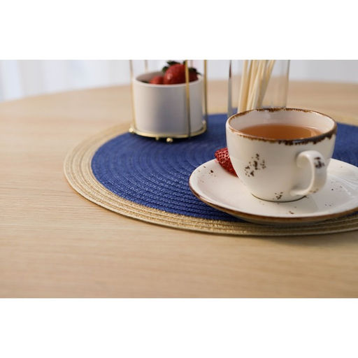 Цена за 10 шт. Салфетка сервировочная на стол Доляна Лана, d=38 см, цвет синий фото 7