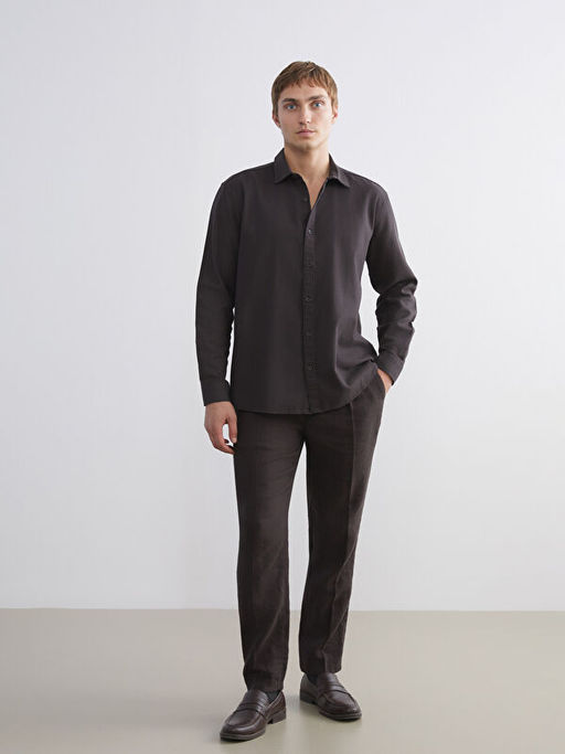 Regular Fit Uzun Kollu Arm?rl? Erkek G?mlek