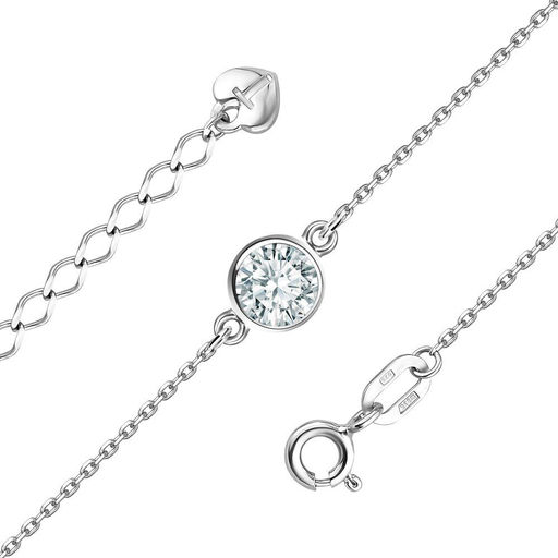 Браслет, куб.циркон., Л-26266