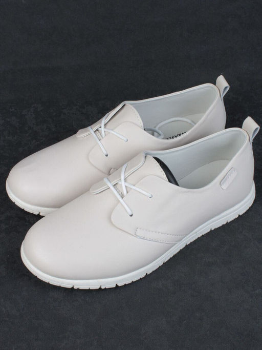 03-FDE16-1P BEIGE Полуботинки спортивные женские (натуральная кожа)