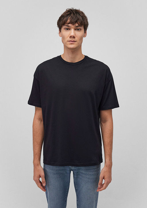 2li Oversize Siyah Basic Ti??rt Seti - Mavi фото 5