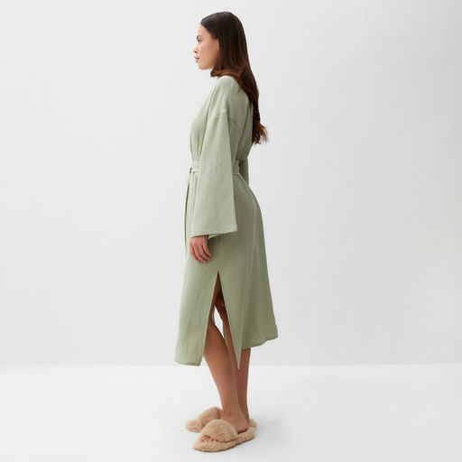 Халат домашний женский KAFTAN Basic размер 52-54, зеленый