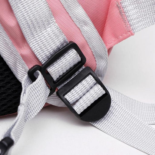 Рюкзак для переноски животных, прозрачный, 31 х 28 х 42 см, розовый - Пижон фото 5