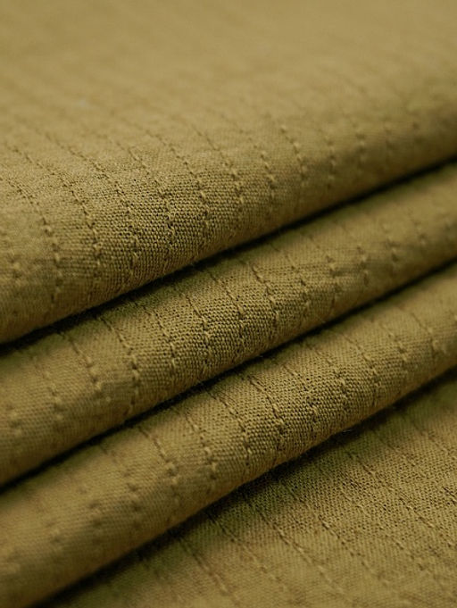 Муслин двухслойный стеганый с эф.жатости цв.Оливково-коричневый, ш.1.4м, хлопок-100%, 200гр/м.кв