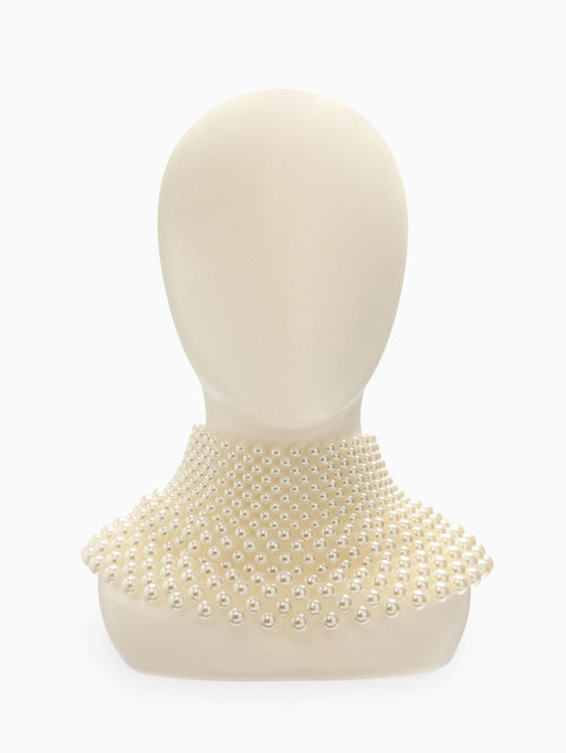 Колье-чокер жемчуг Богема. Россыпь, белое, d=8/10/12