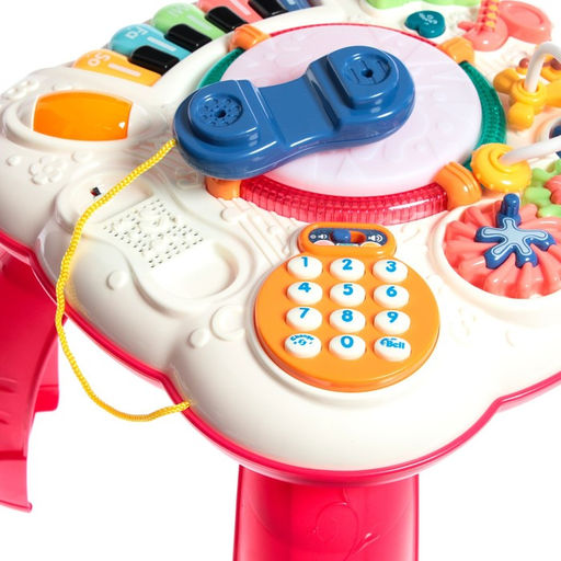 Развивающий столик, световые и звуковые эффекты, цвет красный - Zabiaka фото 4