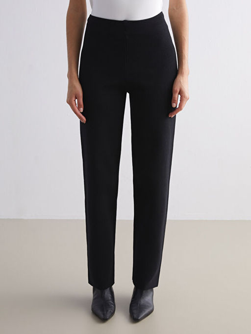 Beli Lastikli Kad?n Triko Pantolon