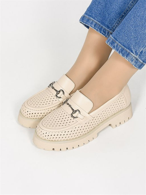 Лоферы женские комфорт 630-10 Bej