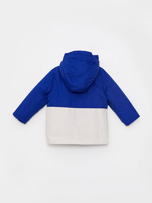 Kap??onlu Uzun Kollu Renk Bloklu Erkek Bebek Mont - Waikiki фото 2